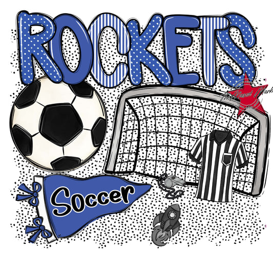 Rockets Soccer Spirit-Off Blue