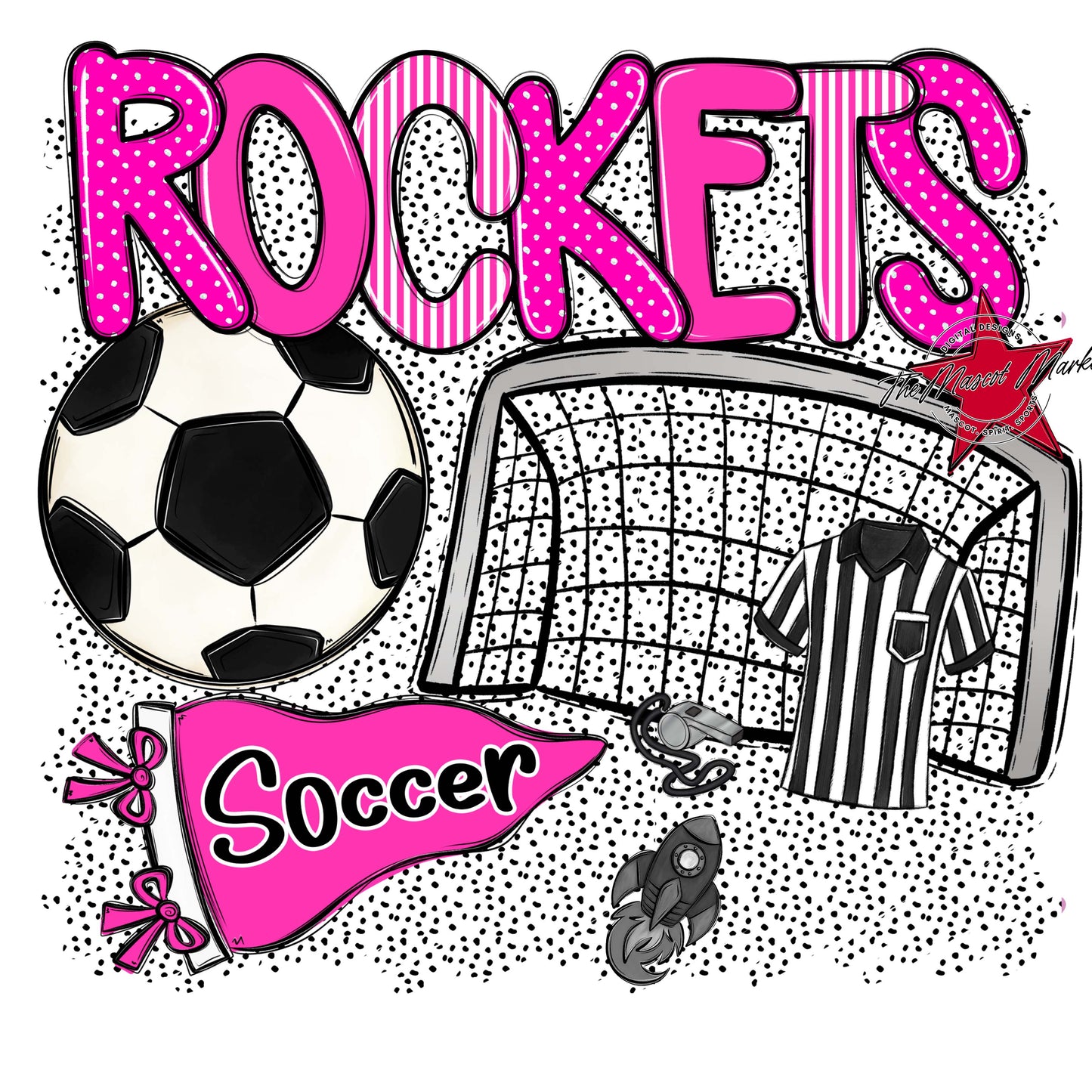 Rockets Soccer Spirit-Pink