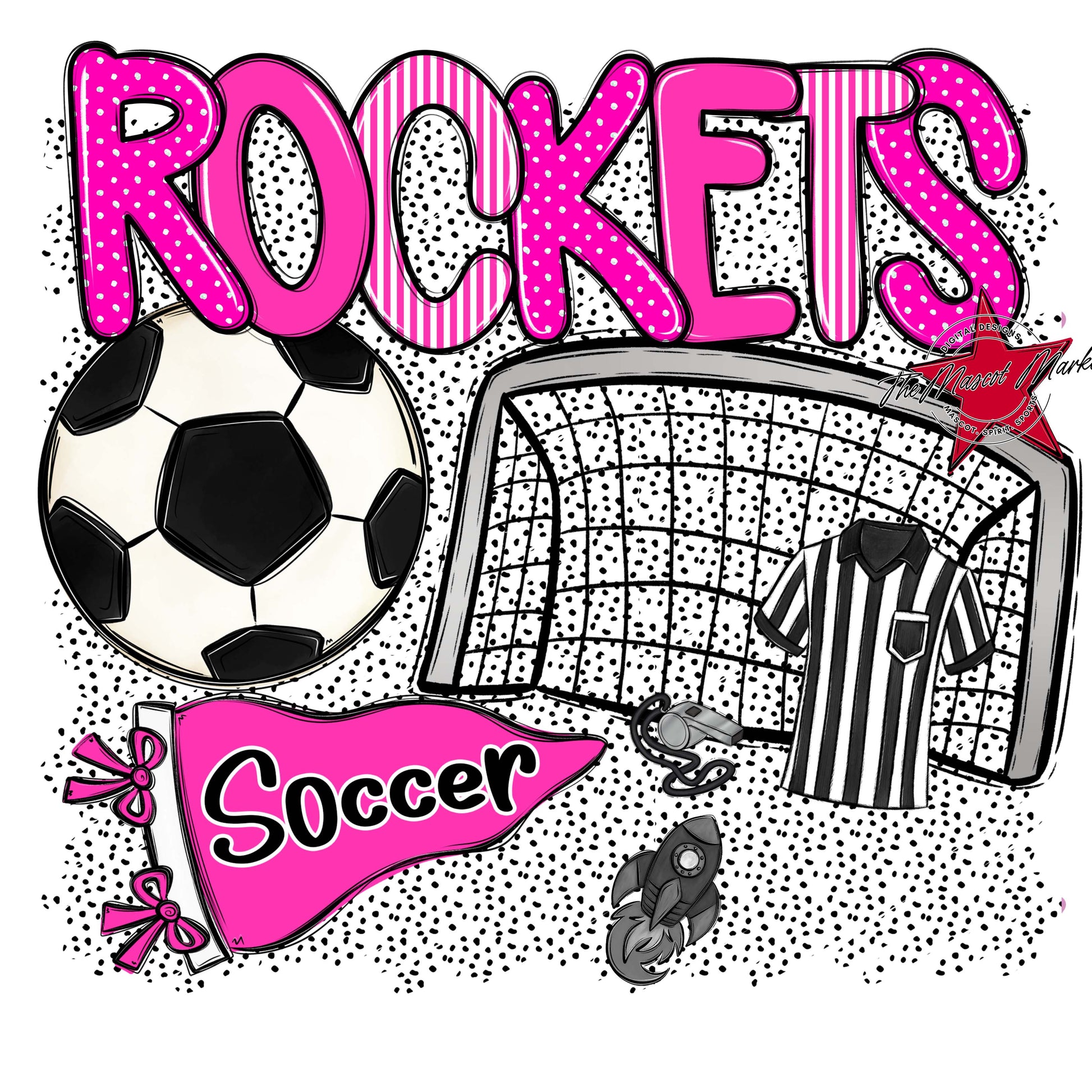 Rockets Soccer Spirit-Pink