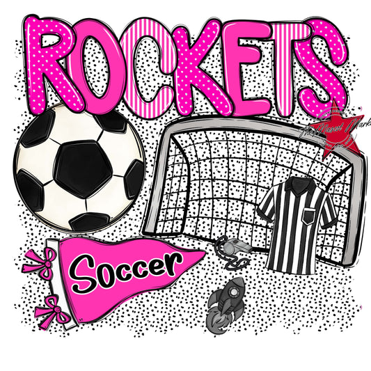 Rockets Soccer Spirit-Pink