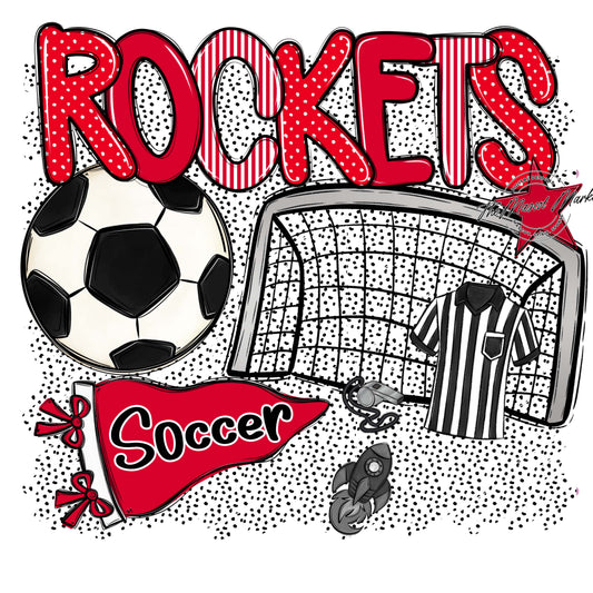 Rockets Soccer Spirit-Red