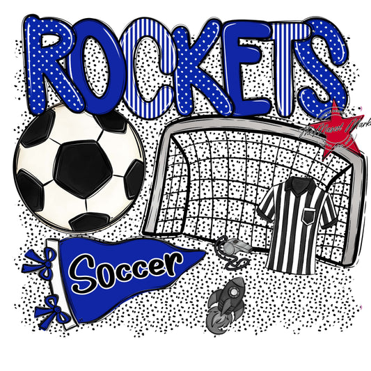Rockets Soccer Spirit-Royal Blue