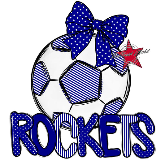 Rockets Soccer Spirit Design-Blue