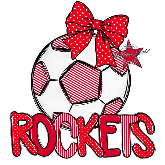 Rockets Soccer Spirit Design-Red
