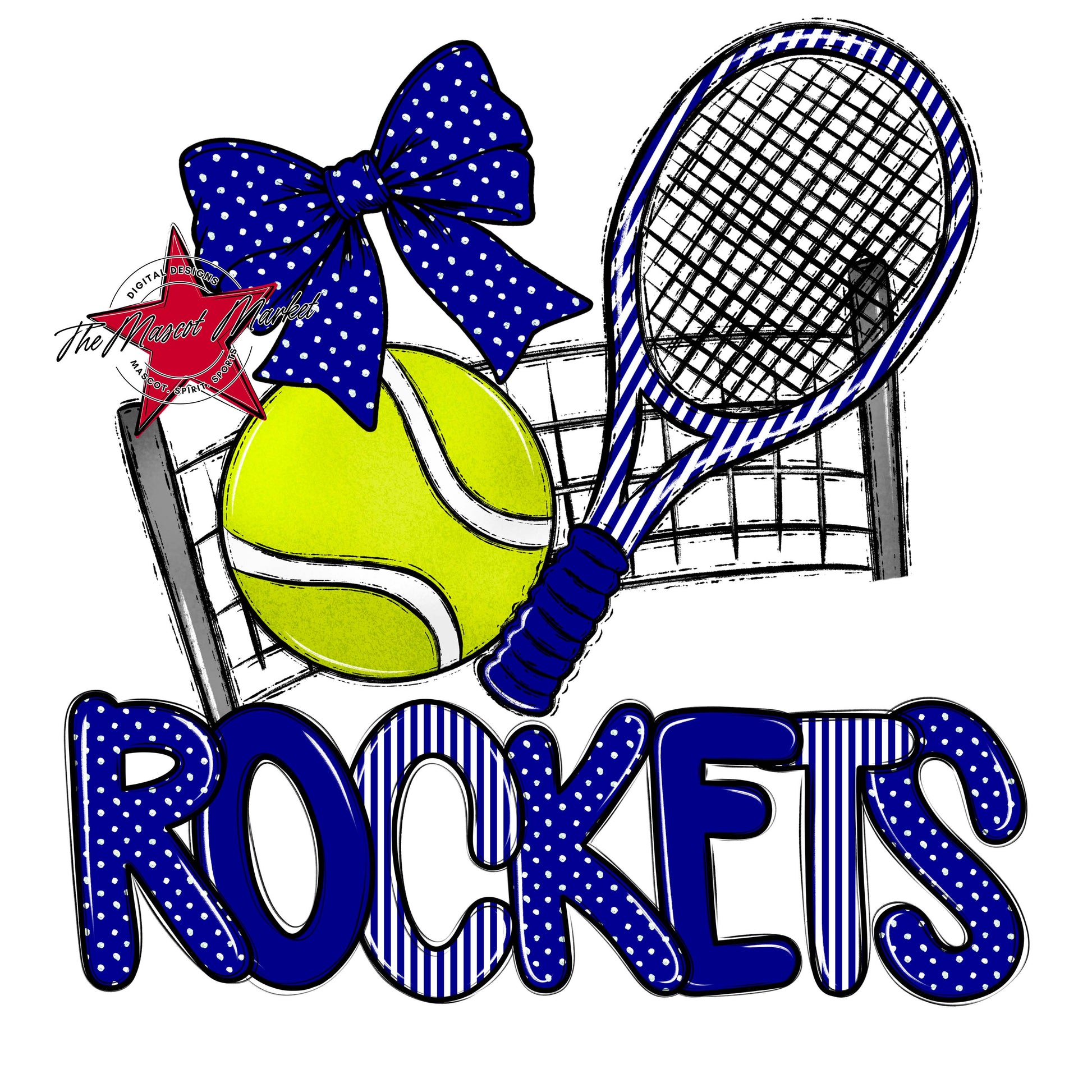 Rockets Tennis Spirit Design-Blue