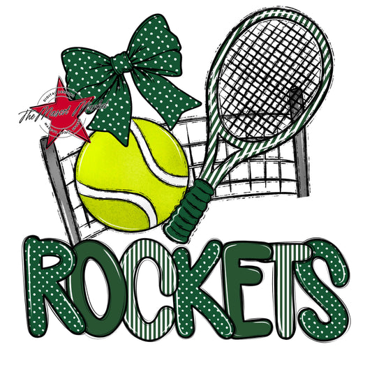 Rockets Tennis Spirit Design-Green