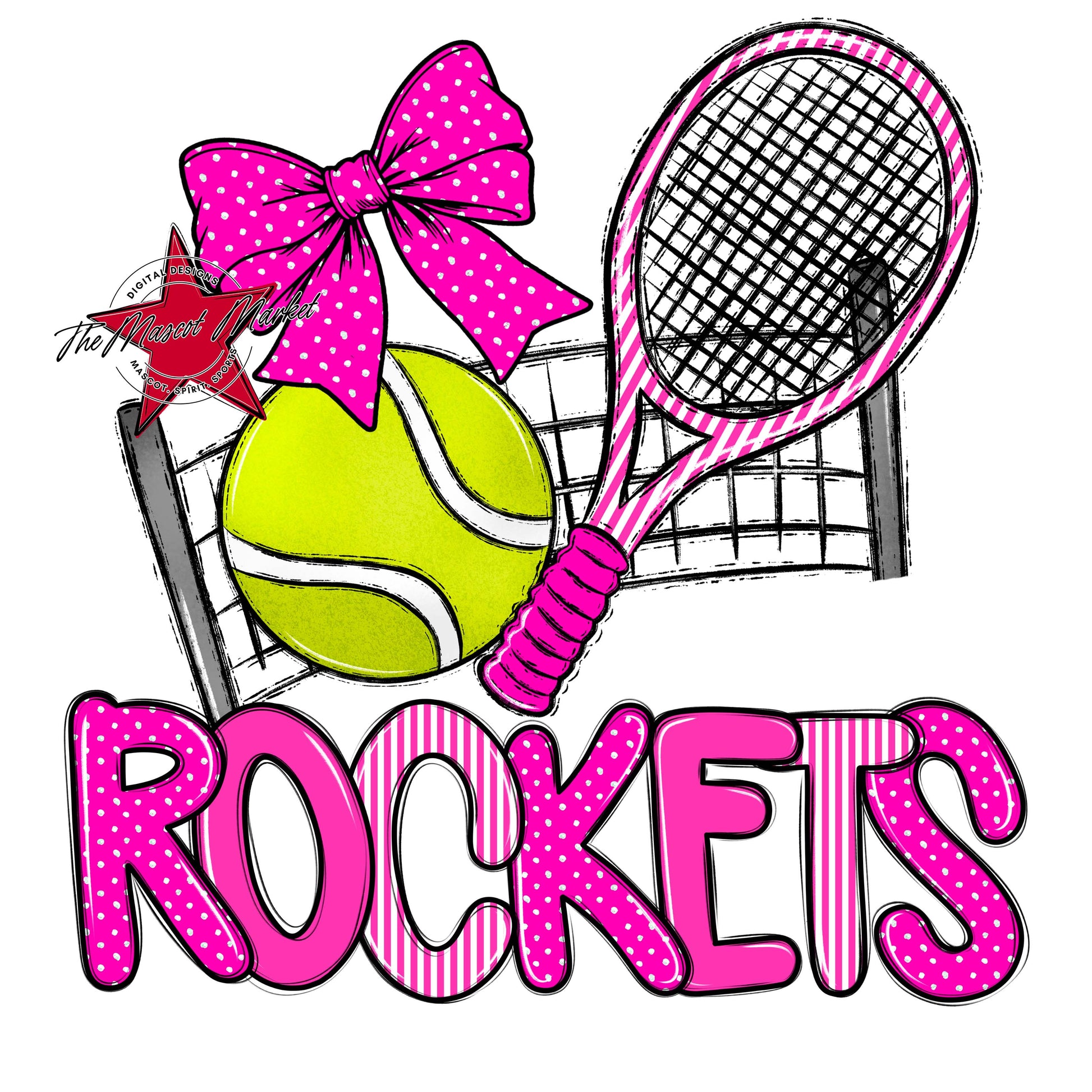 Rockets Tennis Spirit Design-Pink