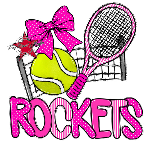 Rockets Tennis Spirit Design-Pink