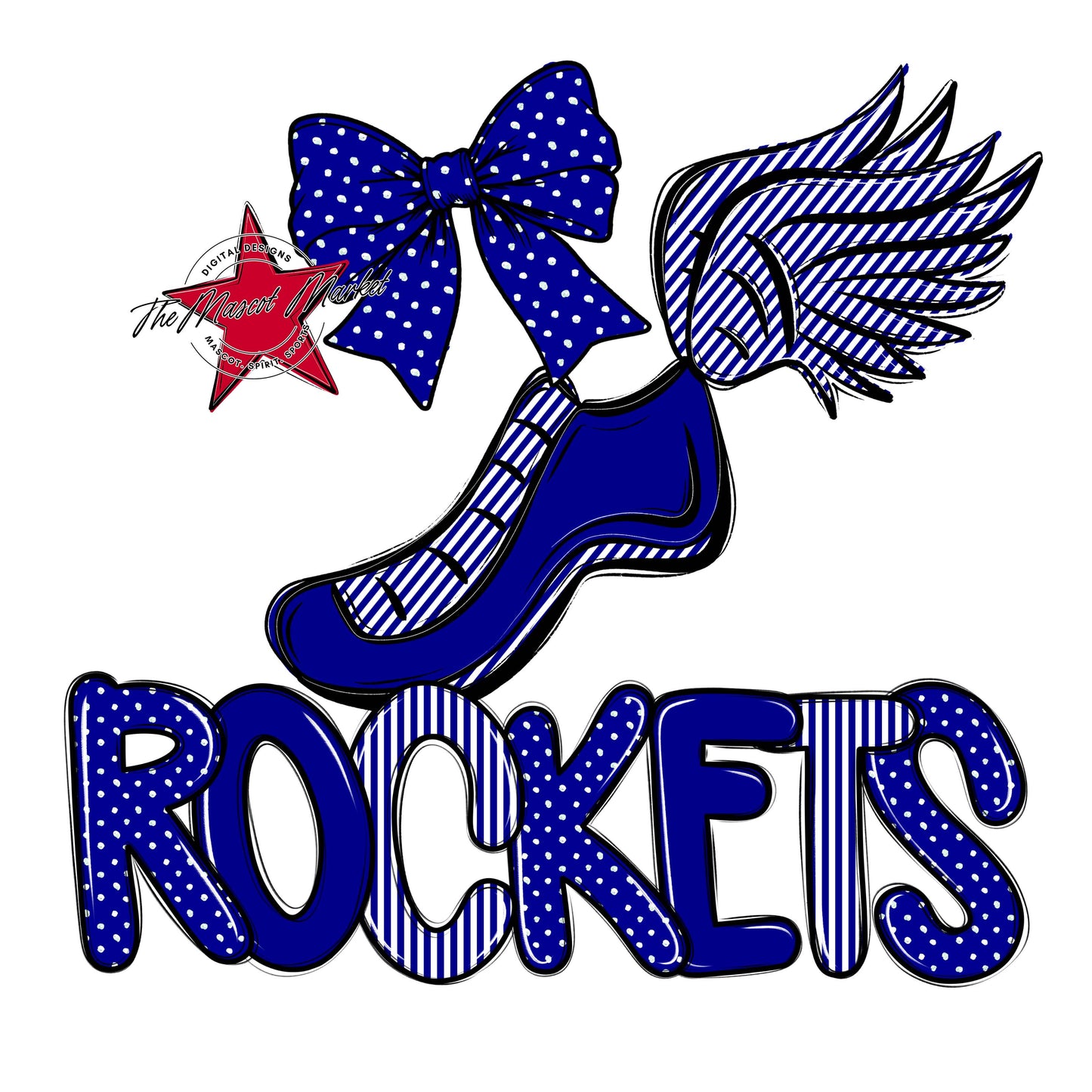 Rockets Track Spirit Design-Blue