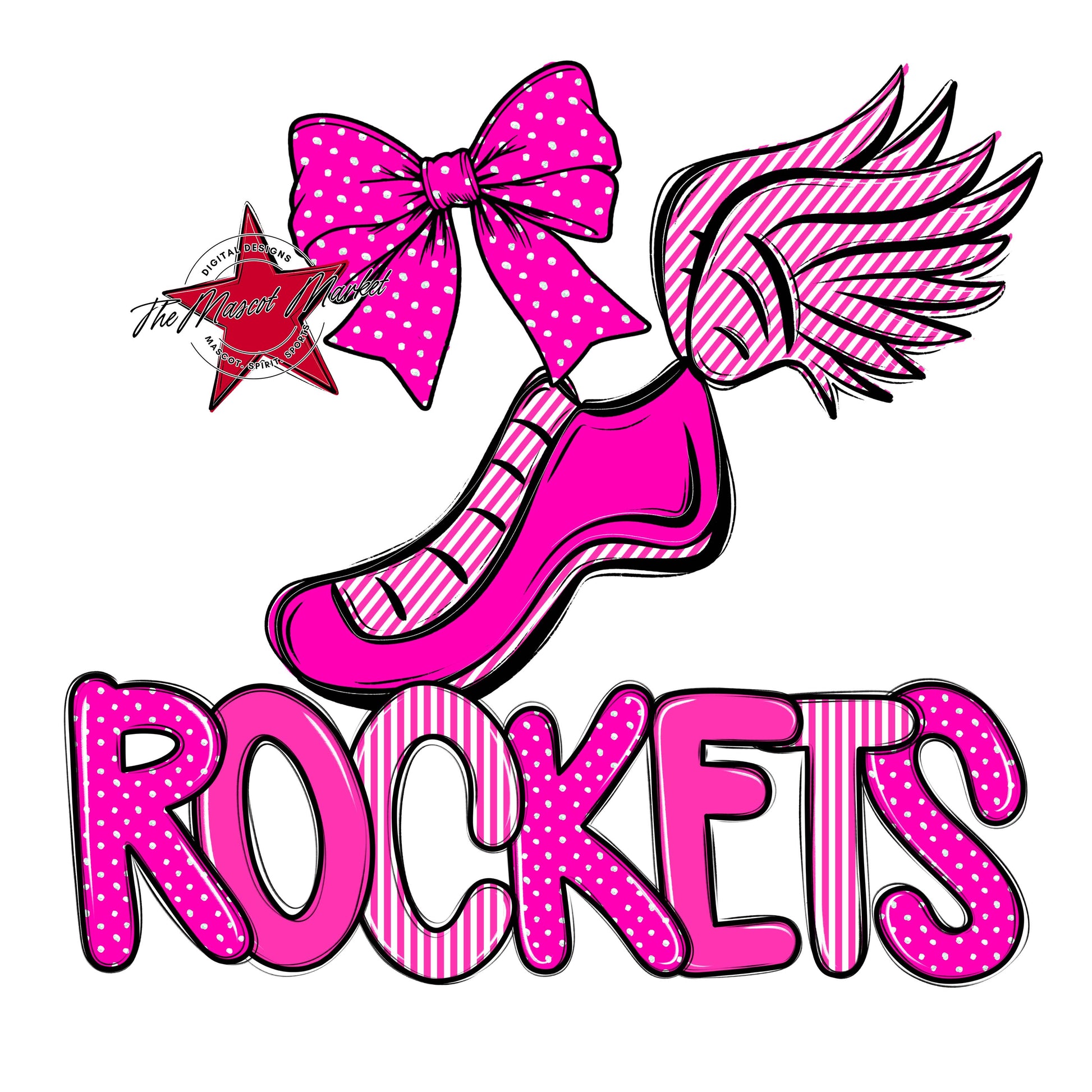 Rockets Track Spirit Design-Pink