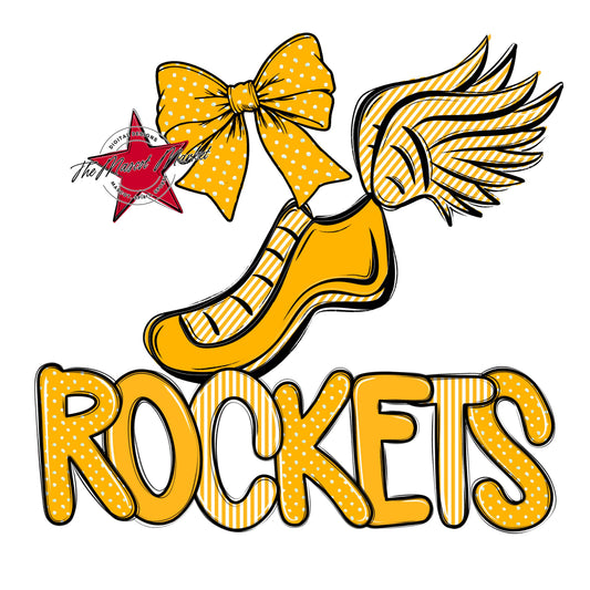 Rockets Track Spirit Design-Yellow
