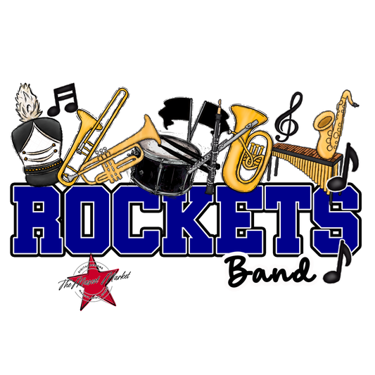 Rockets Varsity Band-Blue