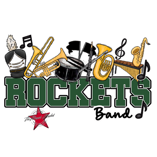 Rockets Varsity Band-Green