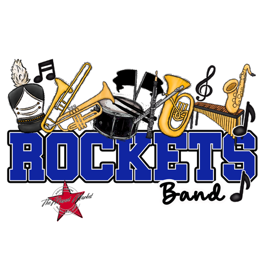 Rockets Varsity Band-Royal Blue