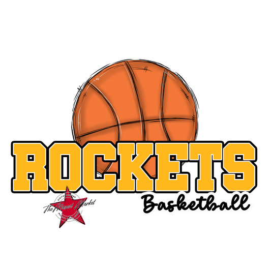 Rockets Varsity Basketball-Yellow
