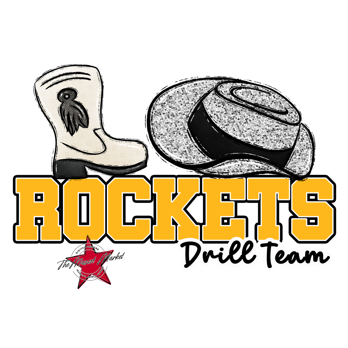 Rockets Varsity Drillteam-Yellow