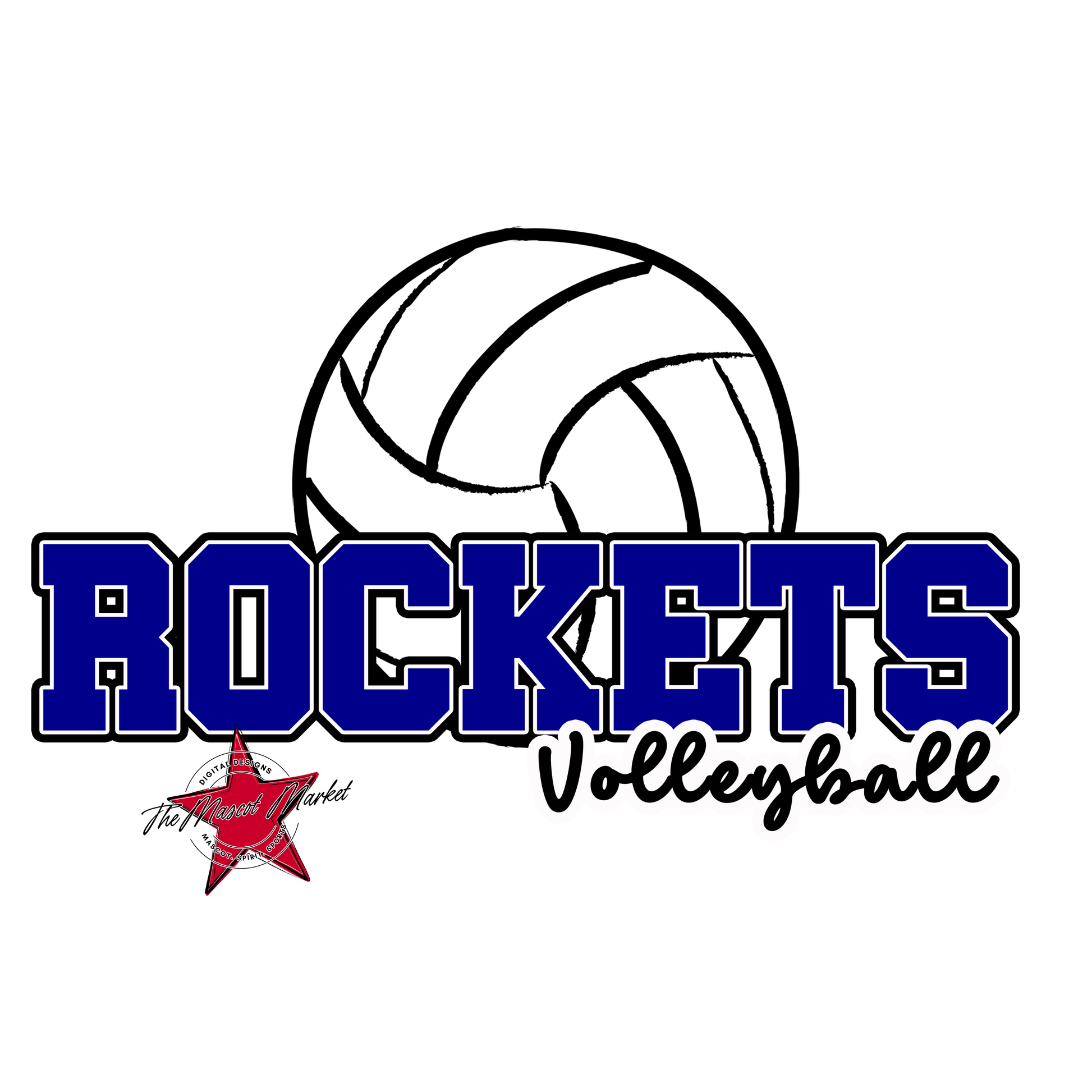 Rockets Varsity Volleyball-Blue