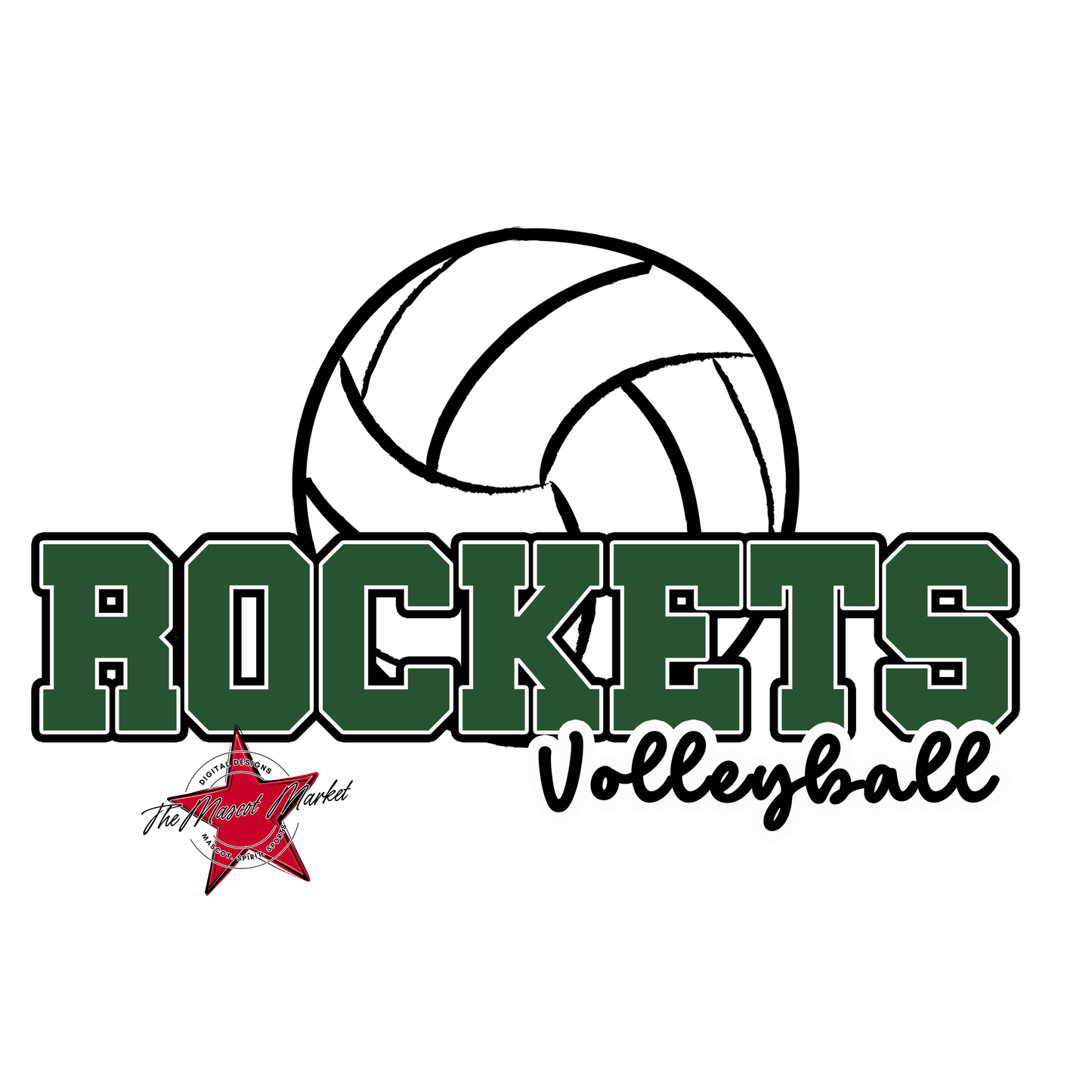Rockets Varsity Volleyball-Green