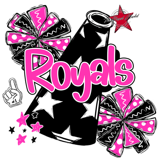 Royals Cheer Megaphone Design-Pink