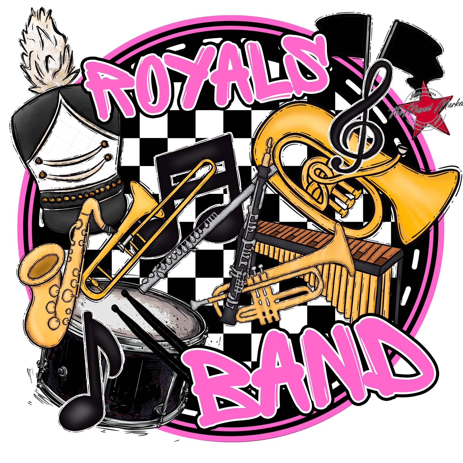 Royals Circle Band Frame-Baby Pink