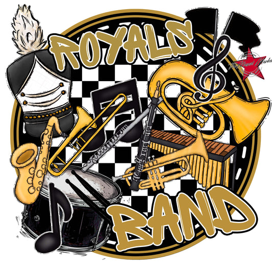 Royals Circle Band Frame-Gold