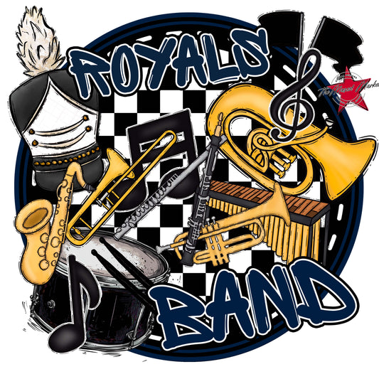 Royals Circle Band Frame-Navy