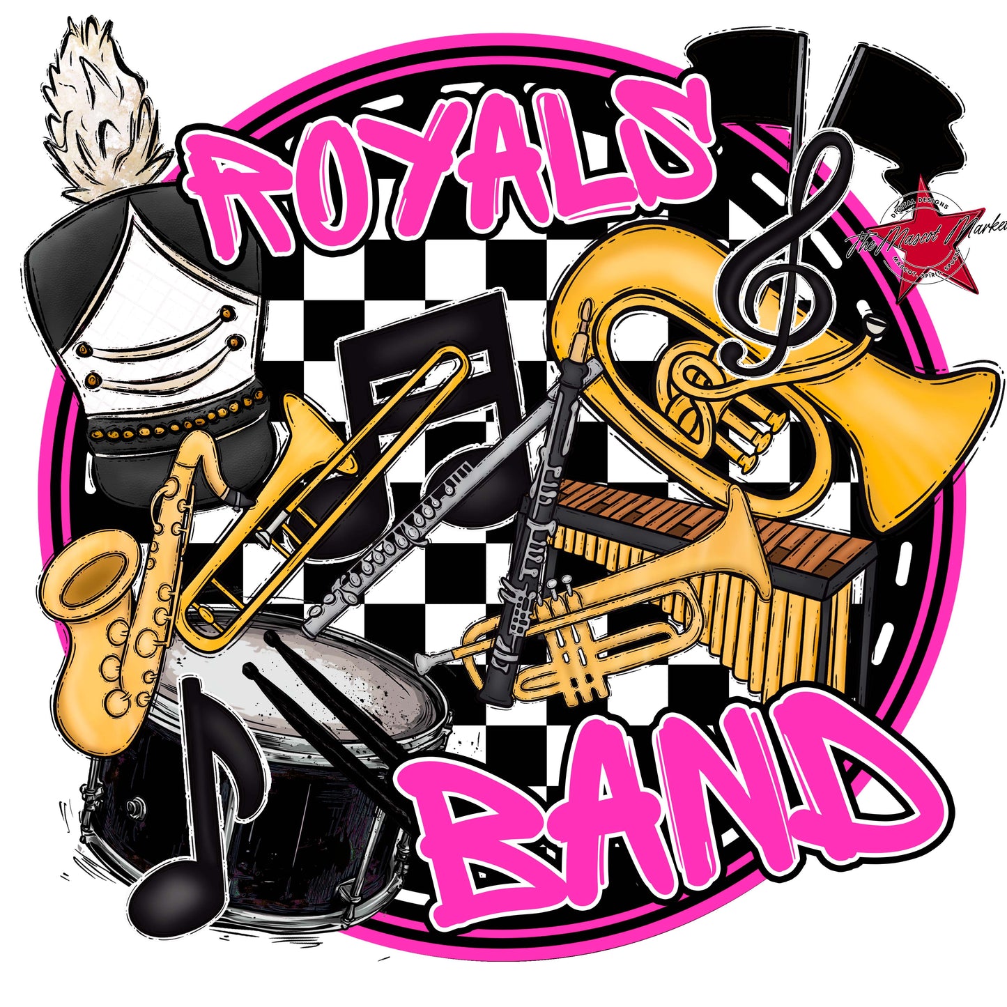 Royals Circle Band Frame-Pink