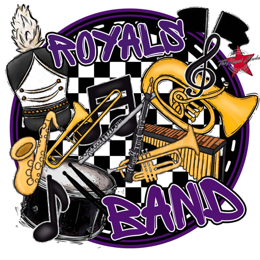 Royals Circle Band Frame-Purple