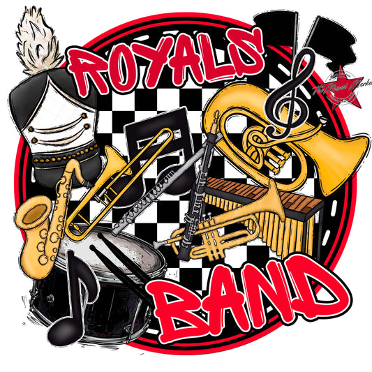 Royals Circle Band Frame-Red