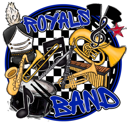 Royals Circle Band Frame-Royal Blue