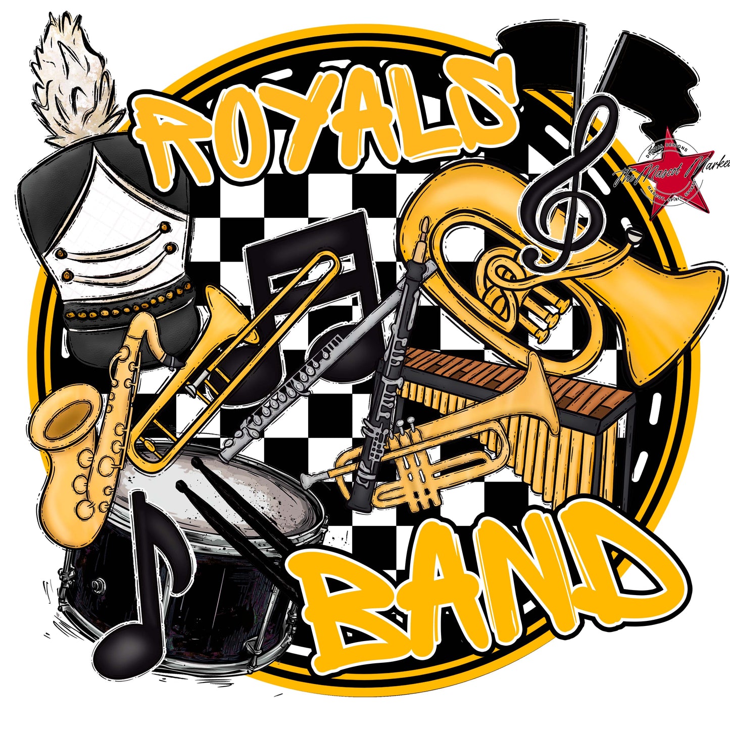 Royals Circle Band Frame-Yellow