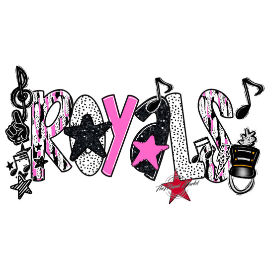 Royals Band Scrape-Baby Pink