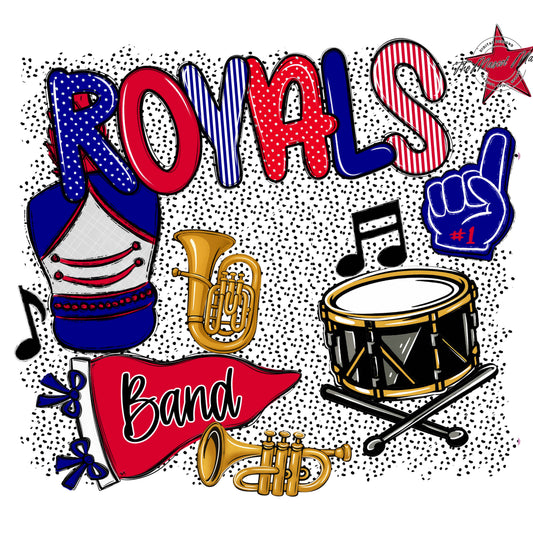 Royals Band Spirit-Blue & Red