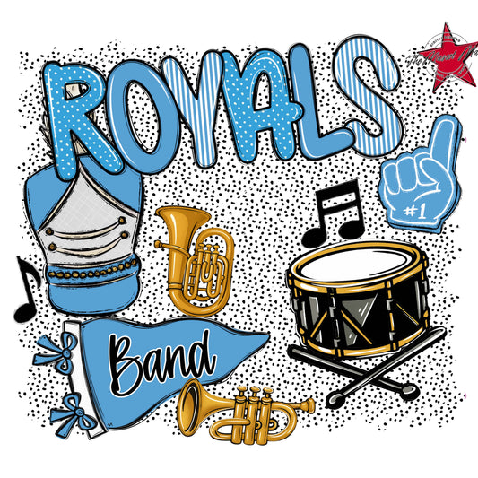 Royals Band Spirit-Carolina Blue