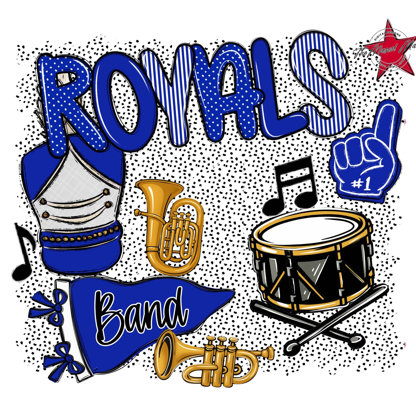 Royals Band Spirit-Royal Blue
