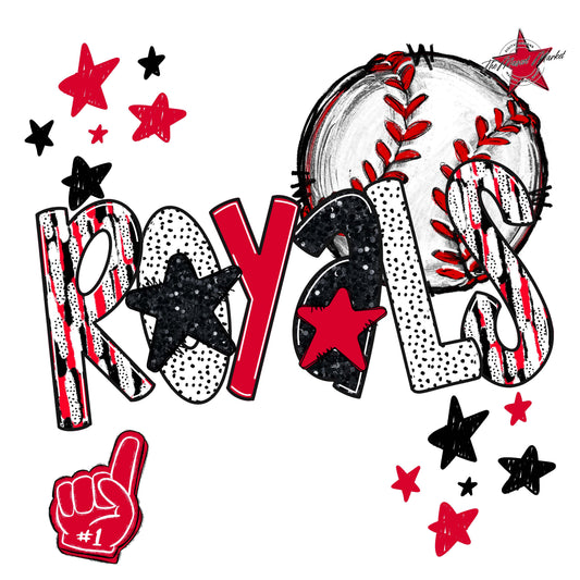 Royals Baseball Scrape-Red