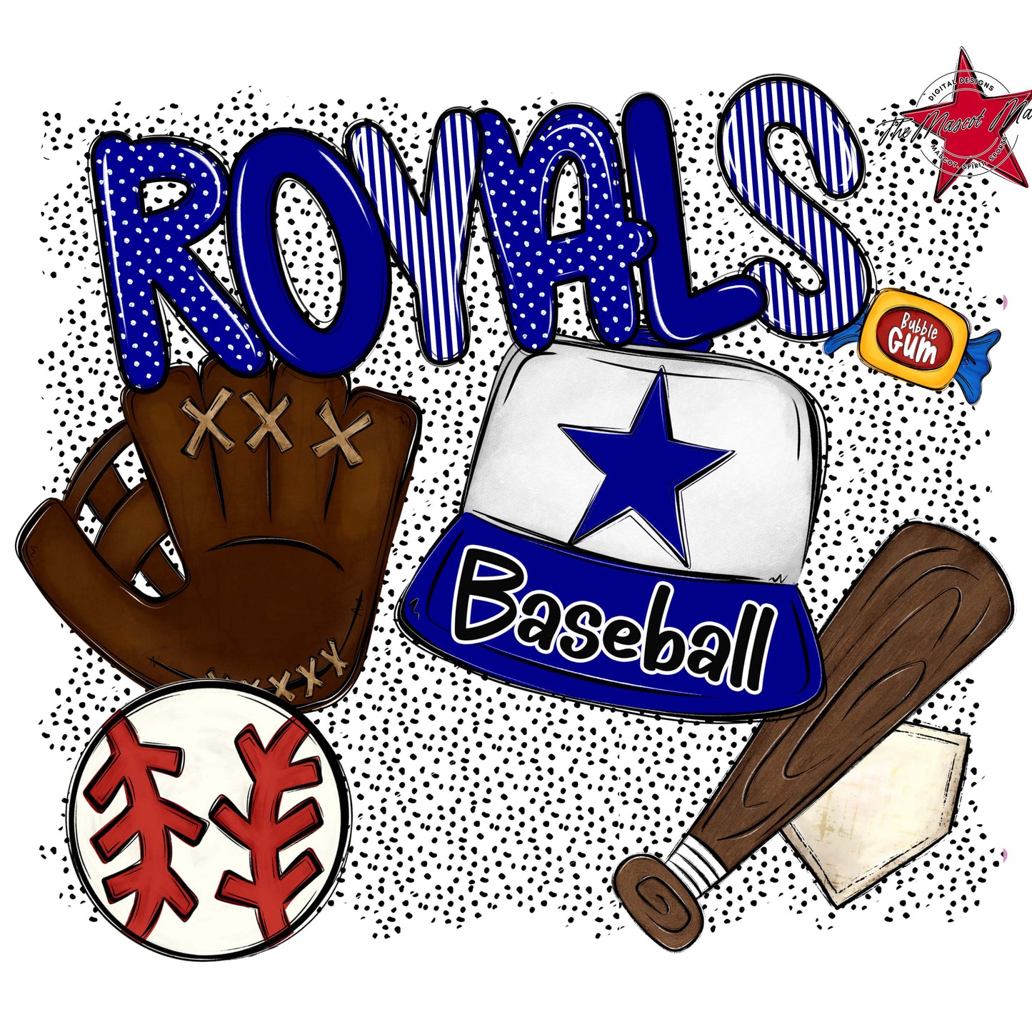 Royals Baseball Spirit-Blue