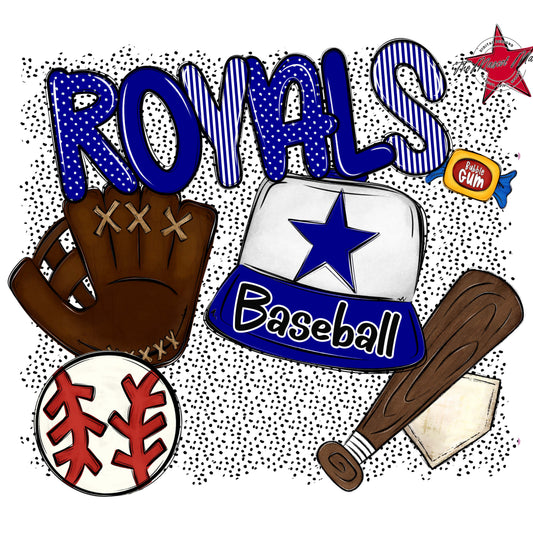 Royals Baseball Spirit-Blue
