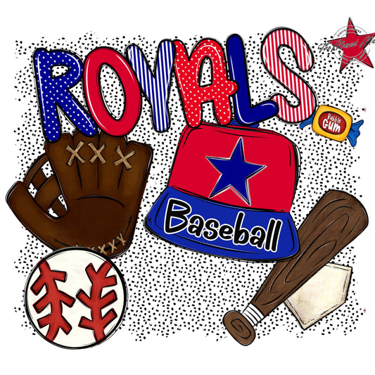 Royals Baseball Spirit-Blue & Red