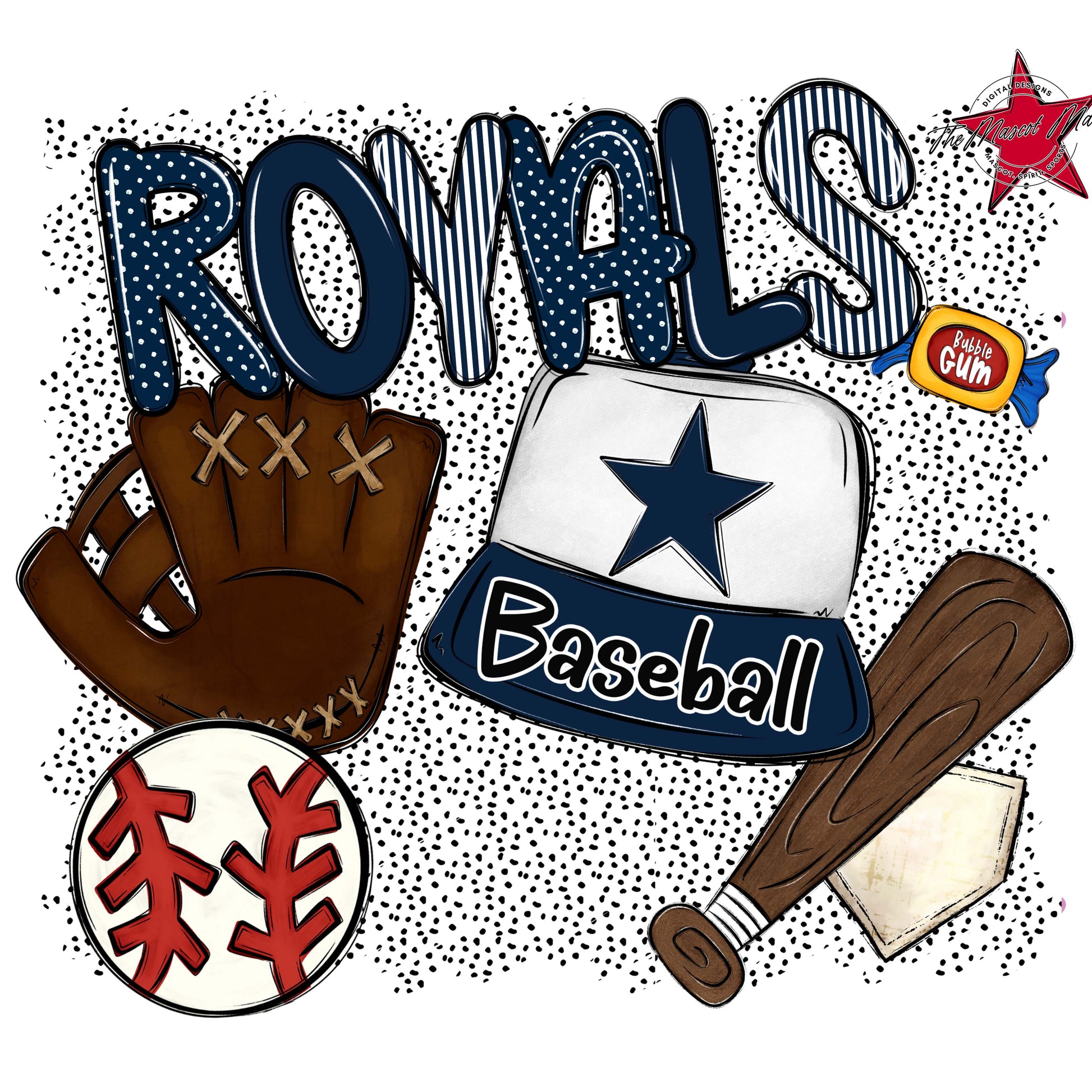 Royals Baseball Spirit-Navy