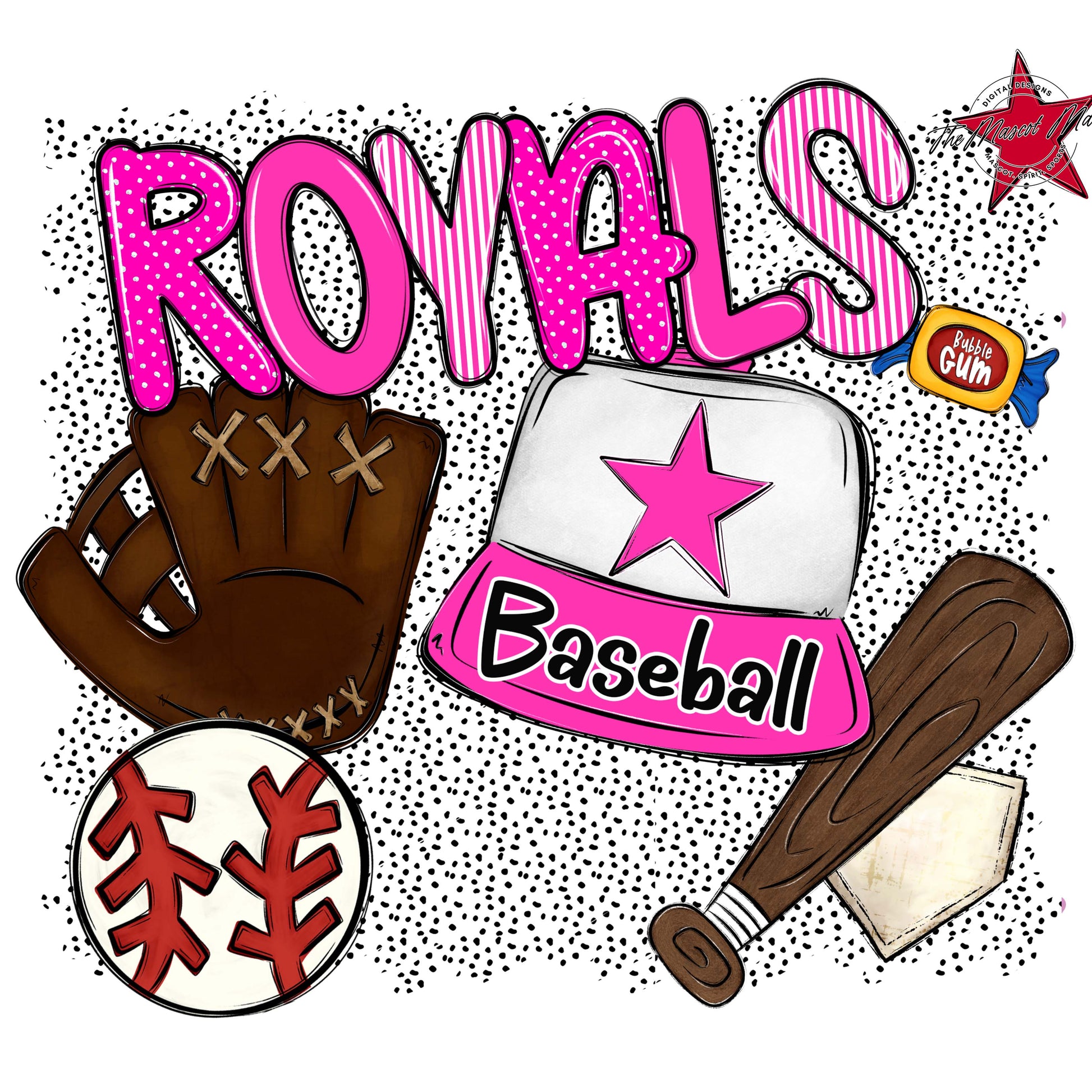 Royals Baseball Spirit-Pink