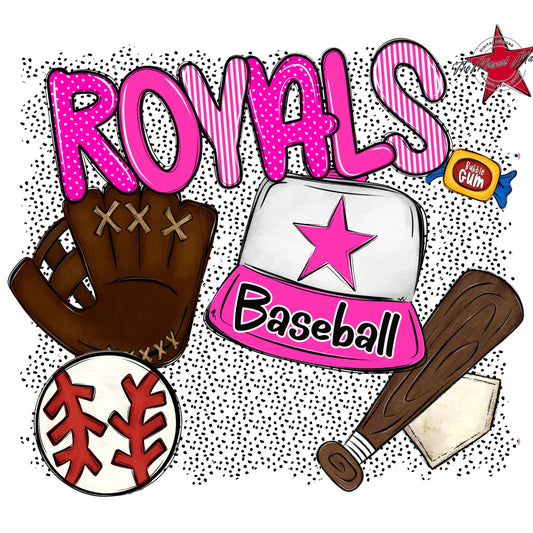 Royals Baseball Spirit-Pink