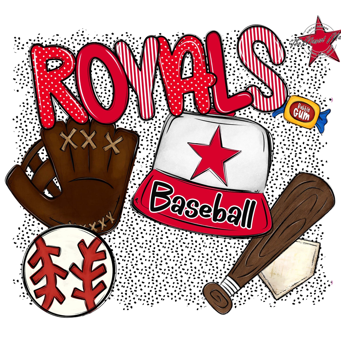 Royals Baseball Spirit-Red