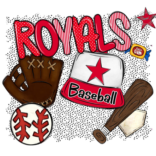 Royals Baseball Spirit-Red
