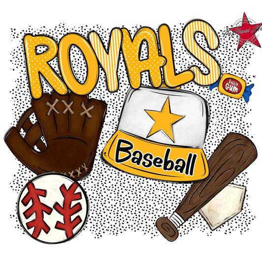 Royals Baseball Spirit-Yellow