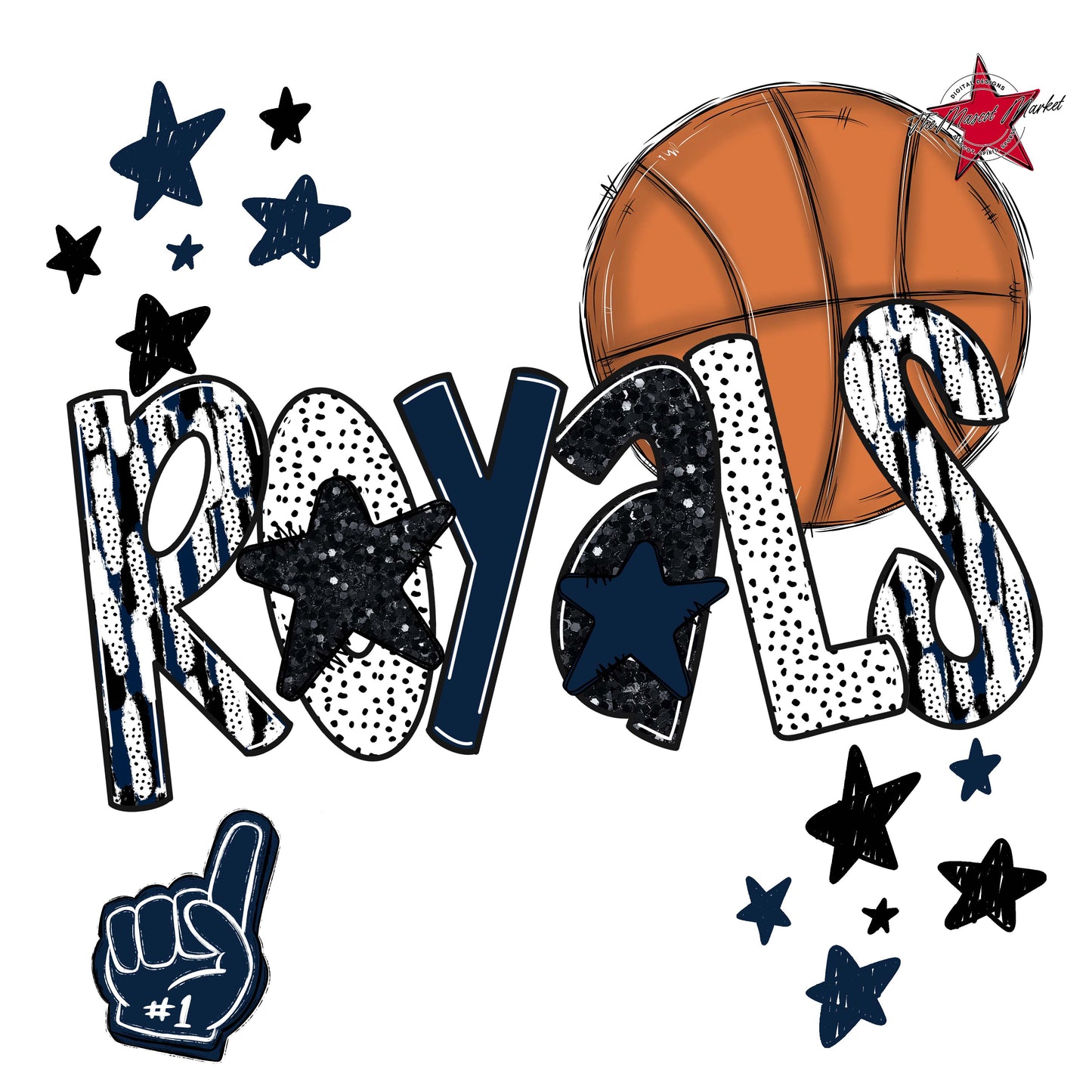 Royals Basketball Scrape-Navy