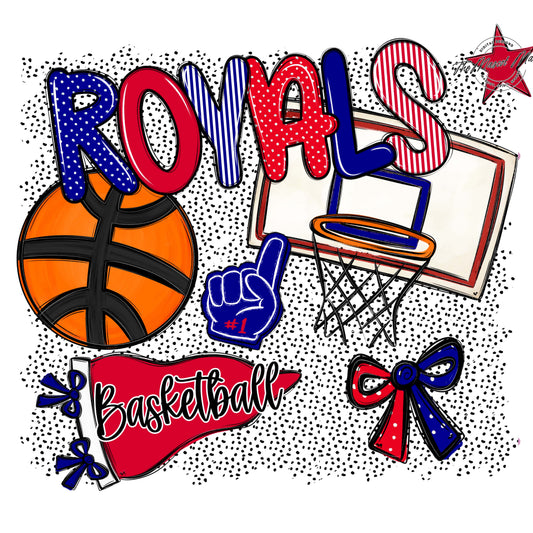 Royals Basketball Spirit-Blue & Red