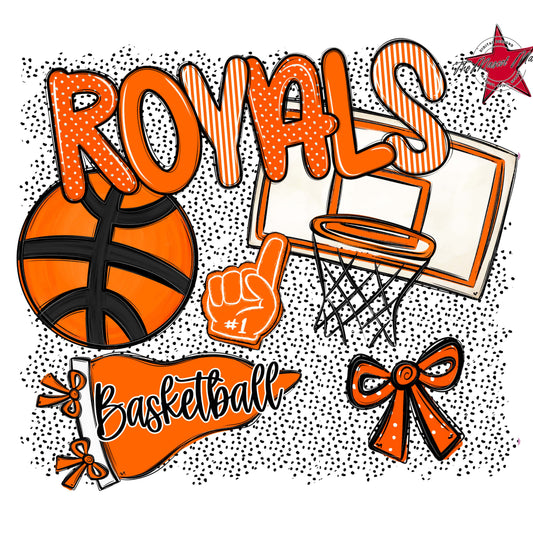 Royals Basketball Spirit-Orange