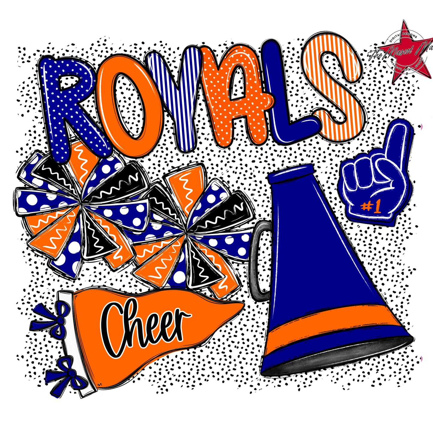 Royals Cheer Spirit-Blue & Orange