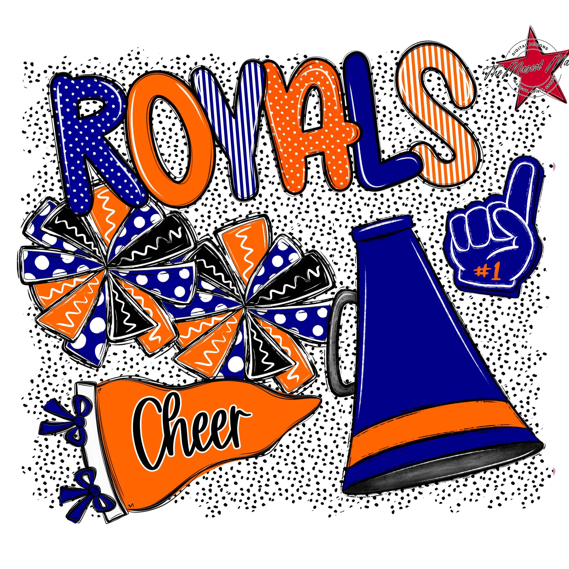 Royals Cheer Spirit-Blue & Orange